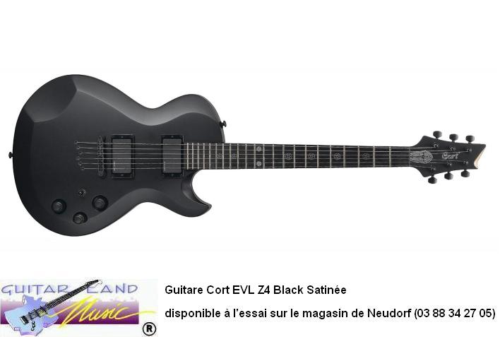 Guitare Cort EVL Z4 Noir Satin